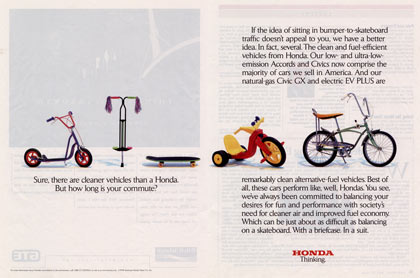 Honda Skateboard Ad 2 page spread