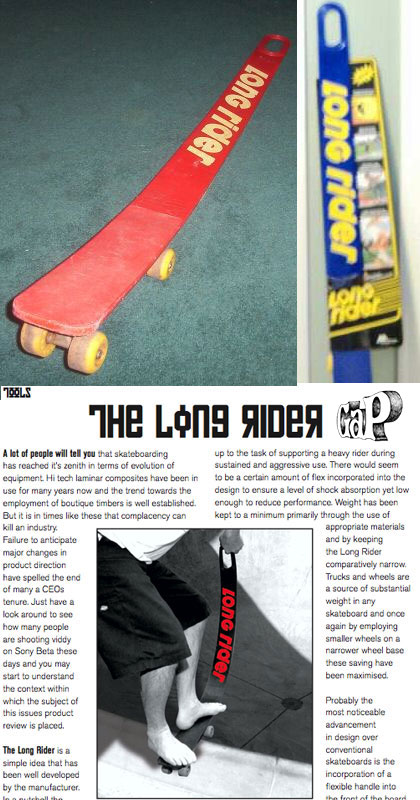The Longrider plastic skateboard 