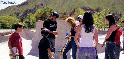 Tony Hawk In Oct 05 Thrasher at SPS convention