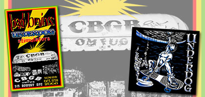 CBGBs flyer Bad Brains and Underdog