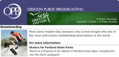Oregon Skatepark Pioneers on OPB