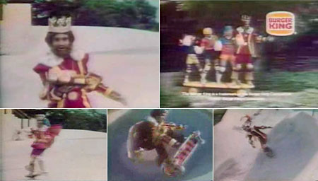 70's Burger King Commercial with skateboarding