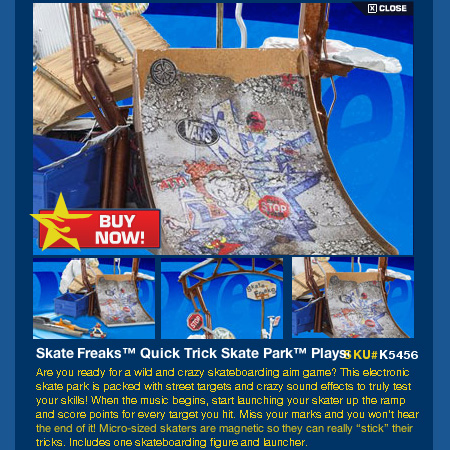Hot Wheels Skate Freaksâ„¢ Quick Trick Skate Parkâ„¢ Playset