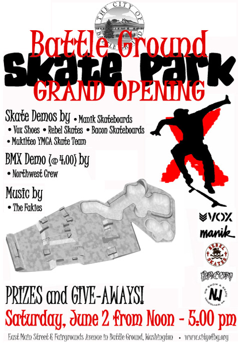 Battle Ground Washington Skatepark grand opening