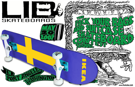 Lib Tech Pack Your Bags and Suitcase Skateboard Contest”.