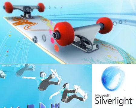 Microsoft Silverlight skateboard