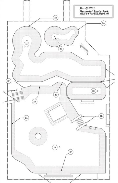 Tigard Oregon Skatepark plan