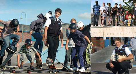 Police who love skateboarders.