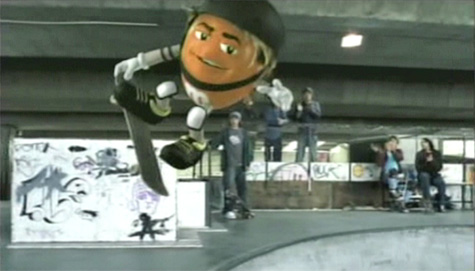 M&M's skateboarding