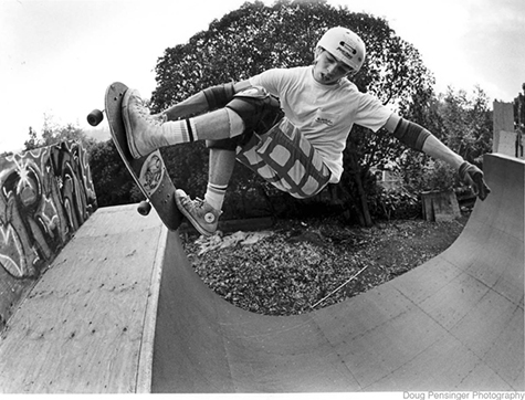 Rob Washburn at Cito Ramp, 1986