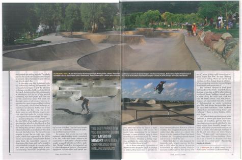 Time Magazine skatepark article