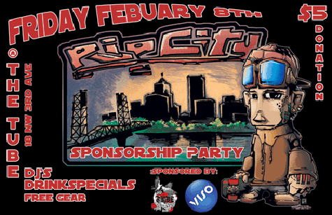 RipCity promo party invite