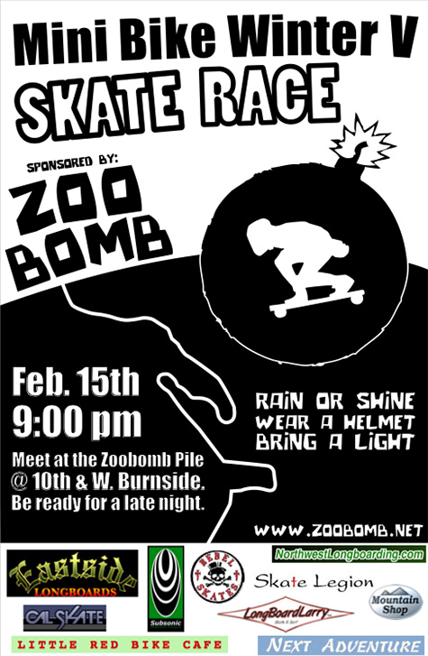 Zoo Bomb Skate race
