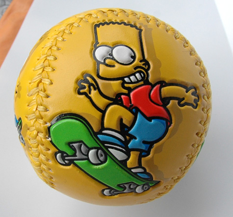 Bart Simpson baseball