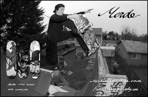 Merde Skateboard advert- Chris Nukala