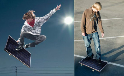 Solar Panel skateboard