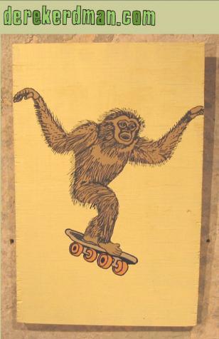 Derek Erdman - Skateboarding gibbon 1