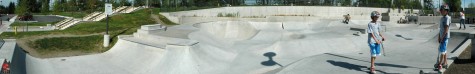 Sammamish, Washington skatepark panorama