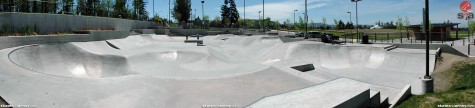 Sammamish, Washington skatepark panorama