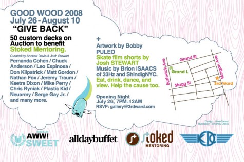 Good Wood charity skateboard auction for Stoked