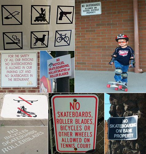 NO skating sign