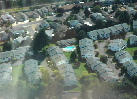 aerial pool photography
