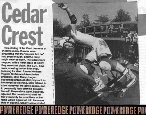 Cedar Crest Ramp -Dave tobin - Poweredge