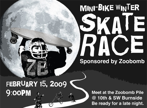 zoo bomb night race feb 15th at 9:00 pm