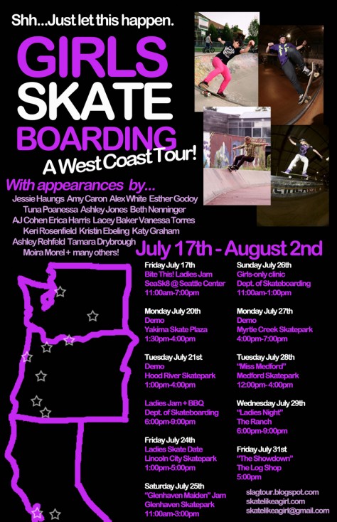 Skate Like a Girl tour flyer