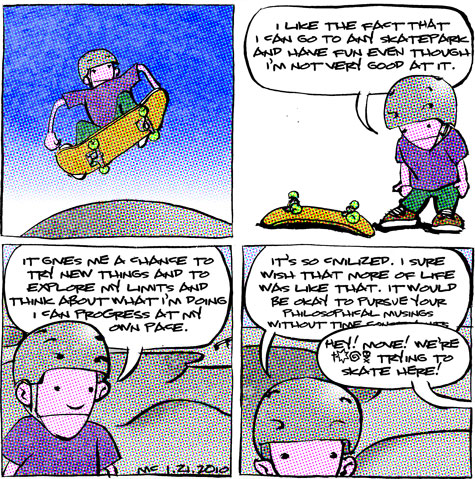 skate comic about the oblivious