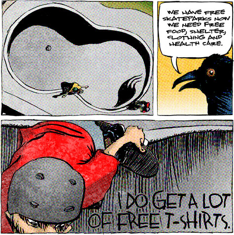 skate comic about the view from on high