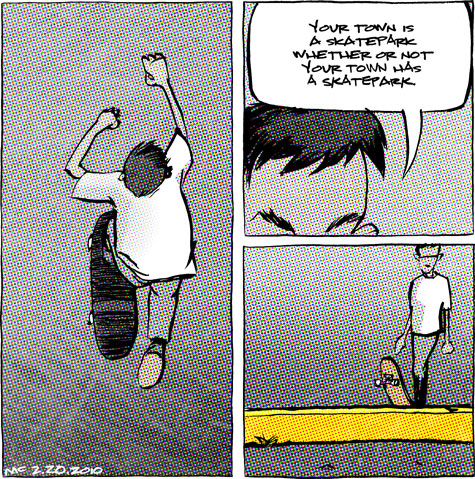 skate comic about skate terrain