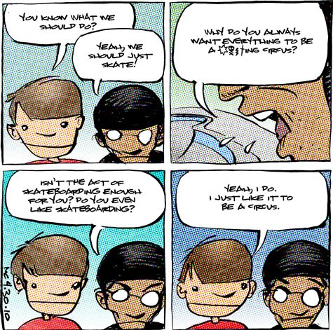 skate comic about tarting it up from http://www.antigravitypress.com