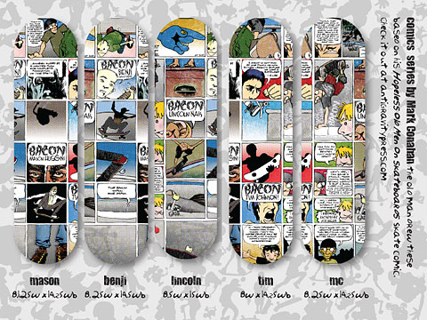 bacon skateboards MC comic series 2010