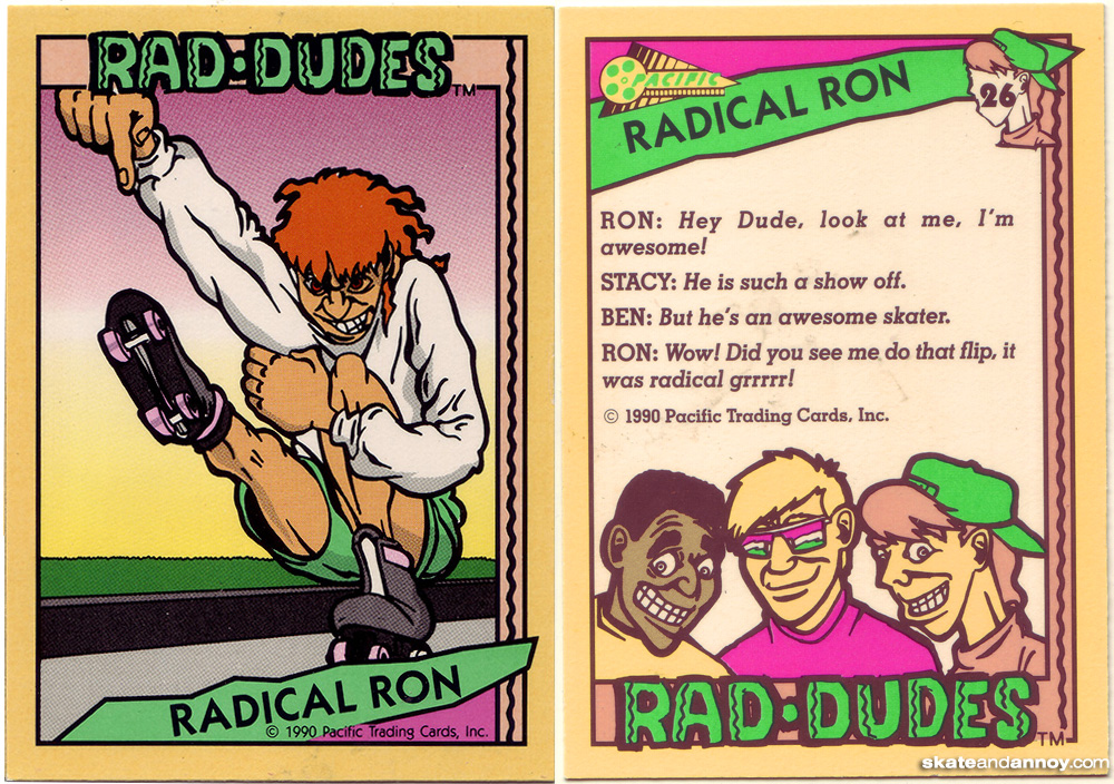 1990 Pacific Rad Dudes trading cards Pack FREE SHIPPING