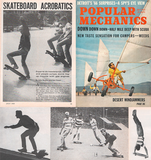 Skateboarding in popular mechanics 1965