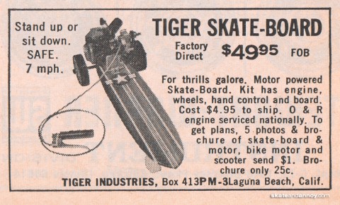 Skateboarding in popular mechanics 1965