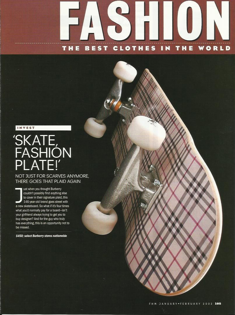 Burberry from 2002 – Skate and Annoy