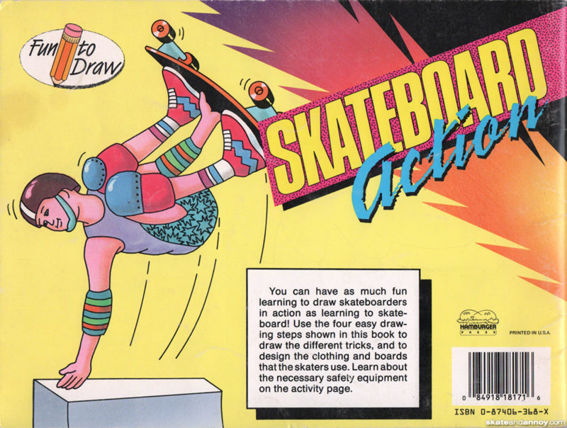 Fun to Draw Skateboard Action back cover