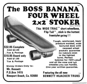 Bennet Boss Banana skateboard