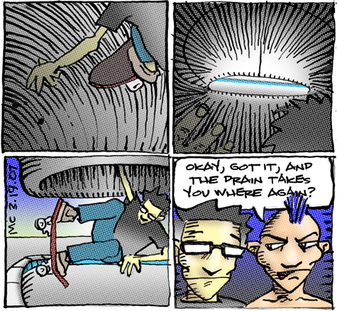 comic about crazy pipe spout skatepark